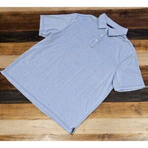 Nat Nast Polo Shirt Gray Blue Short Sleeve Men's Size XL